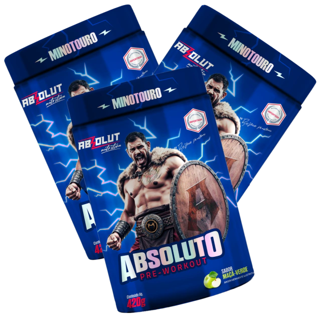 Pré-treino Absoluto Minotouro 420g com Coqueteleira