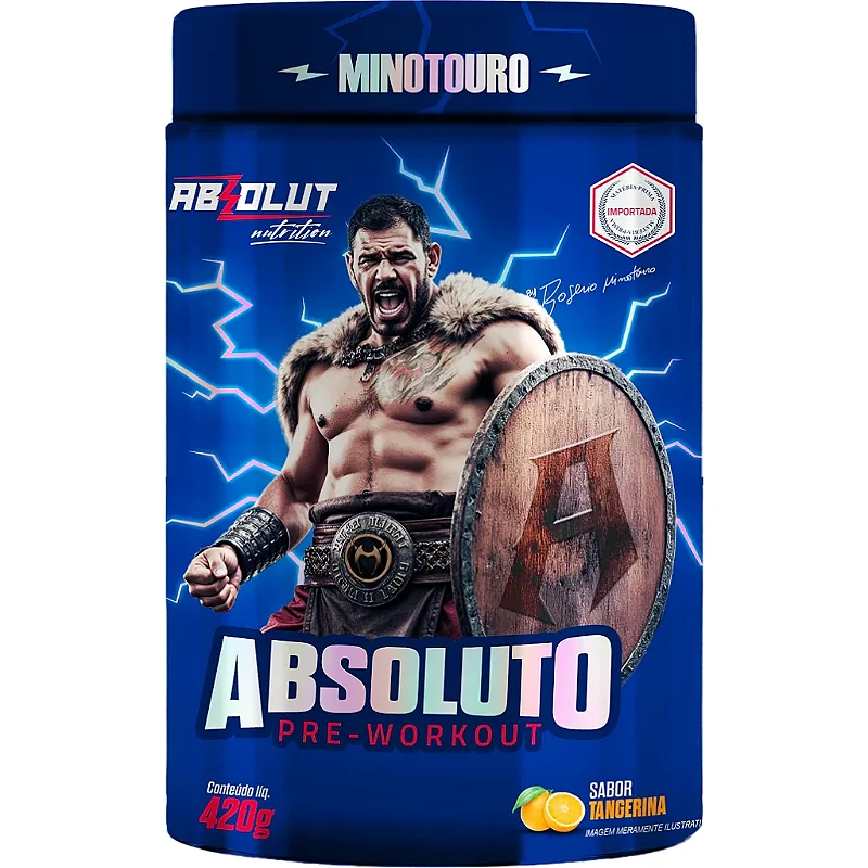 Pré-treino Absoluto Minotouro 420g com Coqueteleira