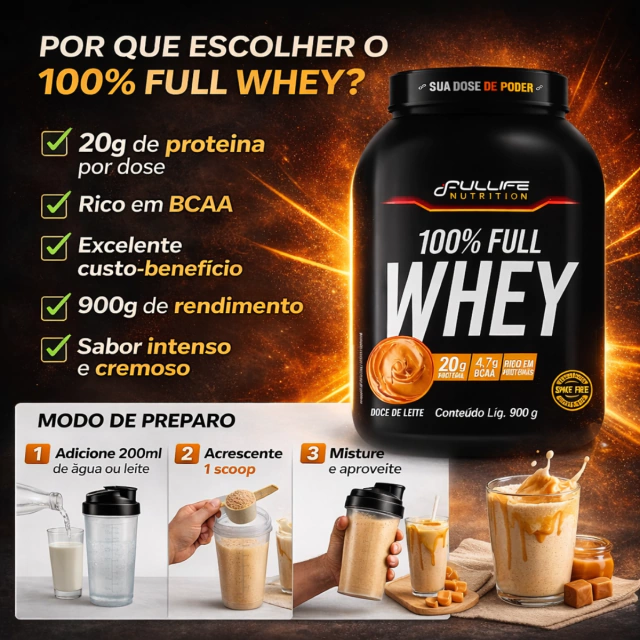 Whey 100% Fullife 900g