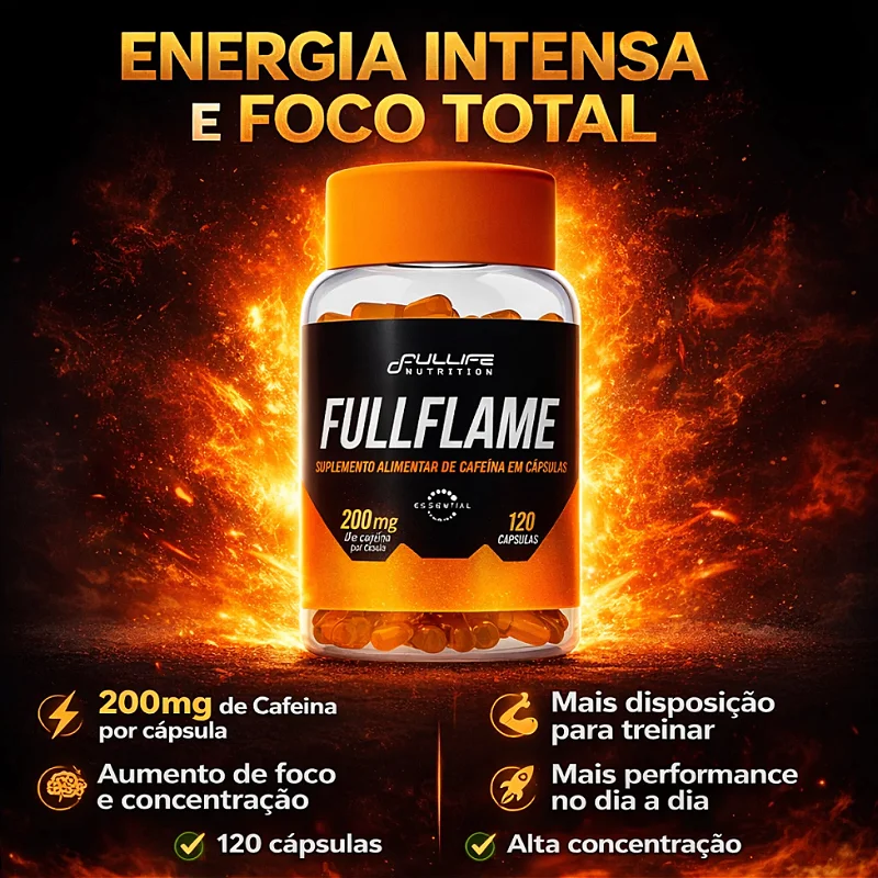 Cafeína Fullife 30 cápsulas para Energia