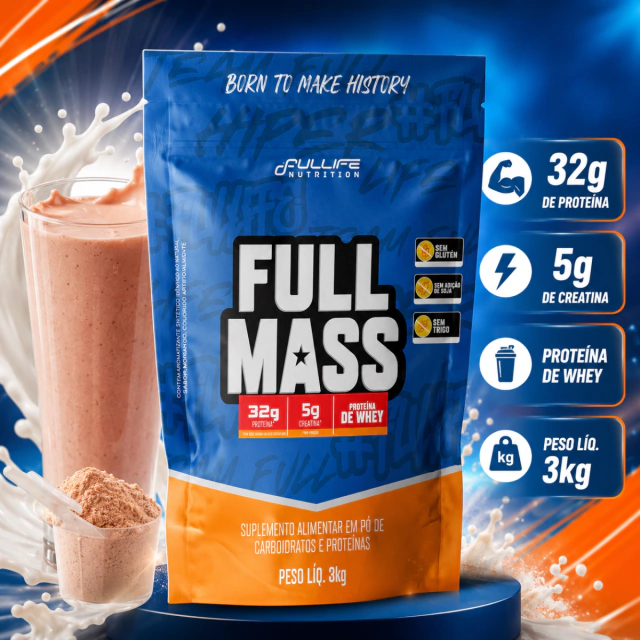 Full Mass Hipercalórico 3kg Suplemento