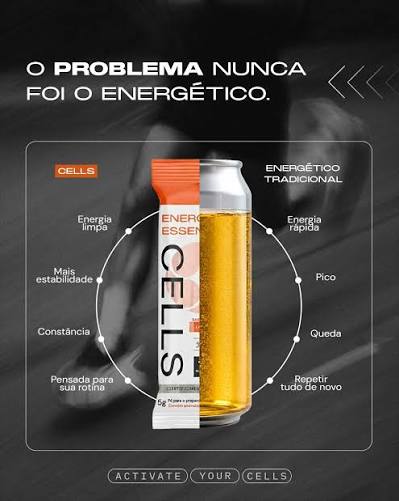Cells Suco Energético Caixa 15 Unidades