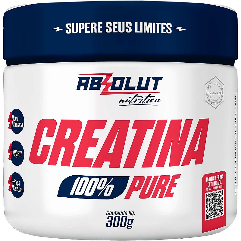 Creatina Absolut Pure 300g Micronizada