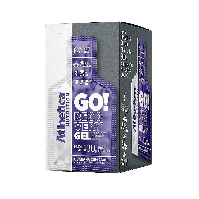 Go Energy Gel Atlhetica 10 Sachês Guaraná Açai