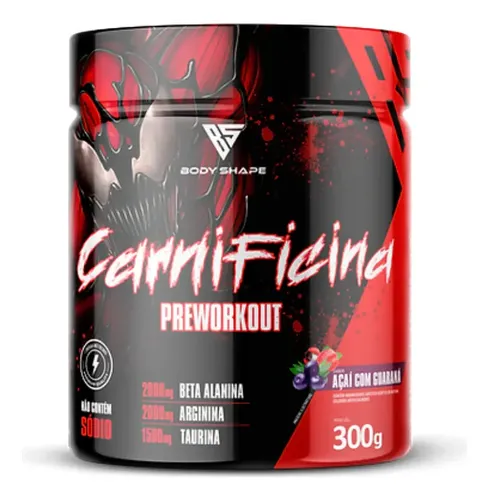 Pre Treino Carnificina 300g Energia e Foco