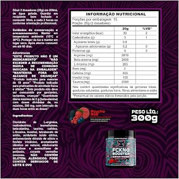 Pré Treino Funcking Buster 300g Uva