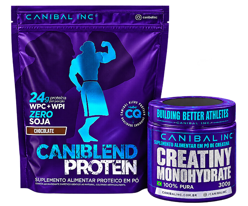 Kit Canibal Inc Whey Caniblend 900g + Creatina 300g