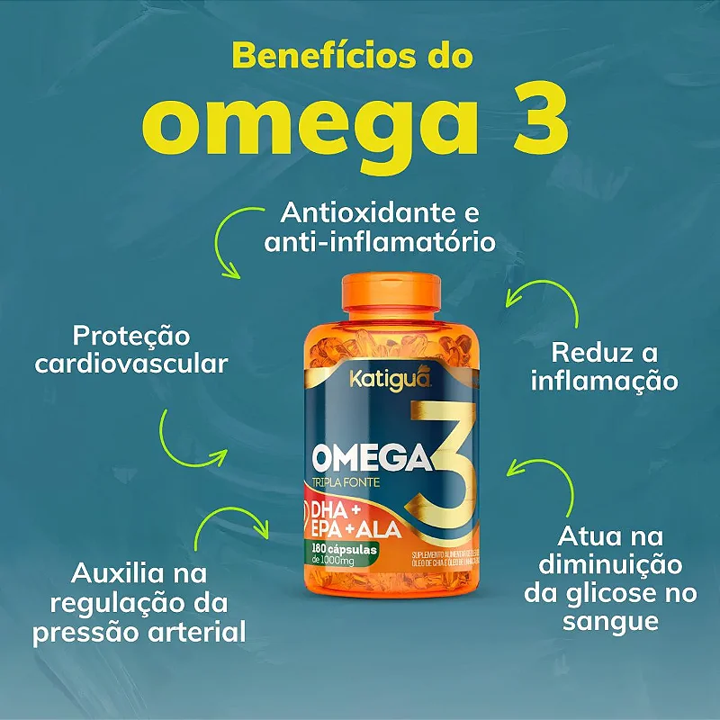Omega 3 Katigua 180 cápsulas 1000mg