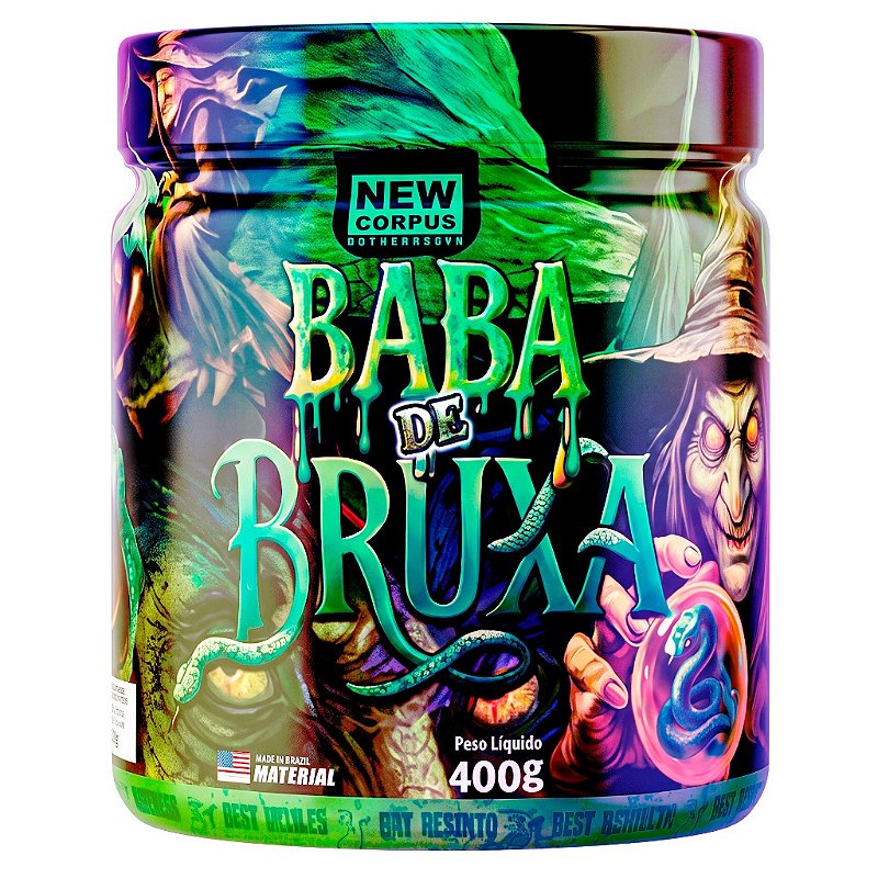 Pré-treino Baba de Bruxa 400g Efervescente Sabor Lágrimas De Salamandra