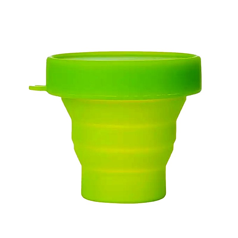 Copo Retrátil de Silicone Verde EcoGo