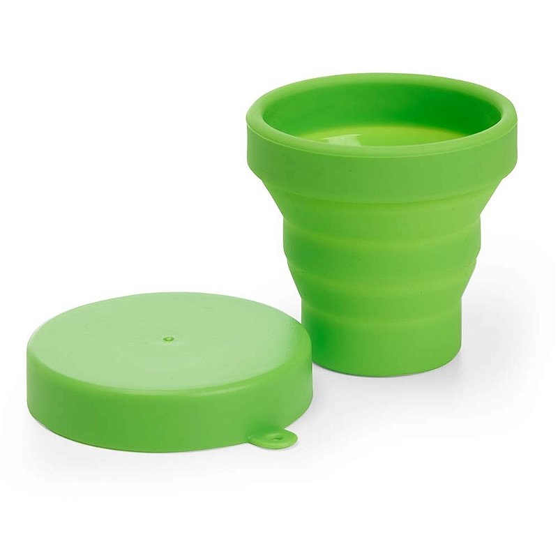 Copo Retrátil de Silicone Verde EcoGo