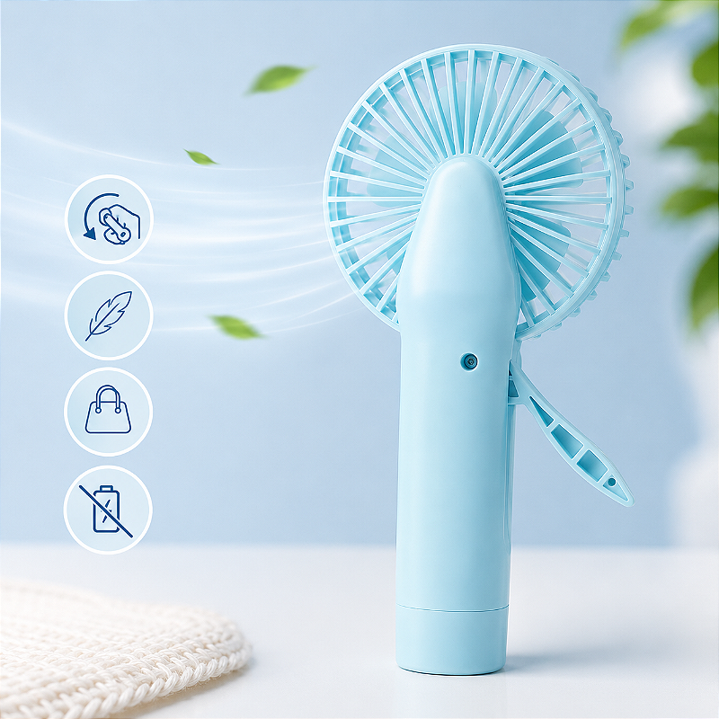 Kit 20 Mini Ventilador Manual Portátil
