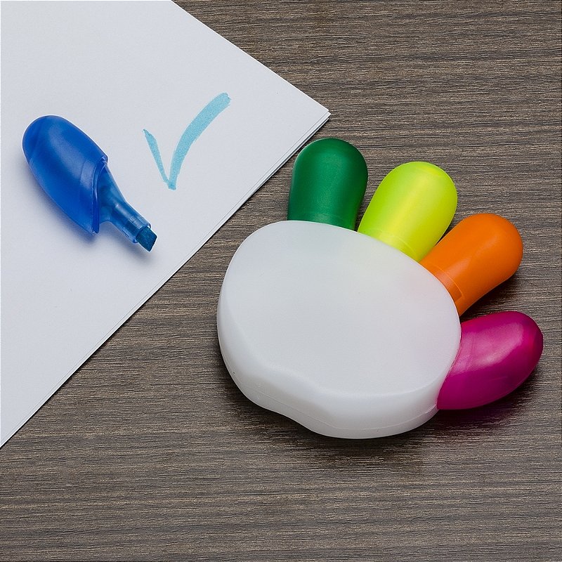 Kit 20 Marca texto Mão Personalizado