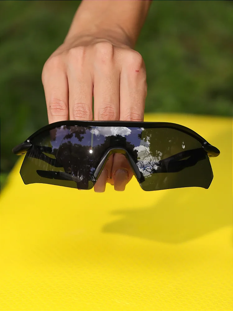 Óculos de Sol Esportivo Máscara Prime - Preto Fosco - Injetado