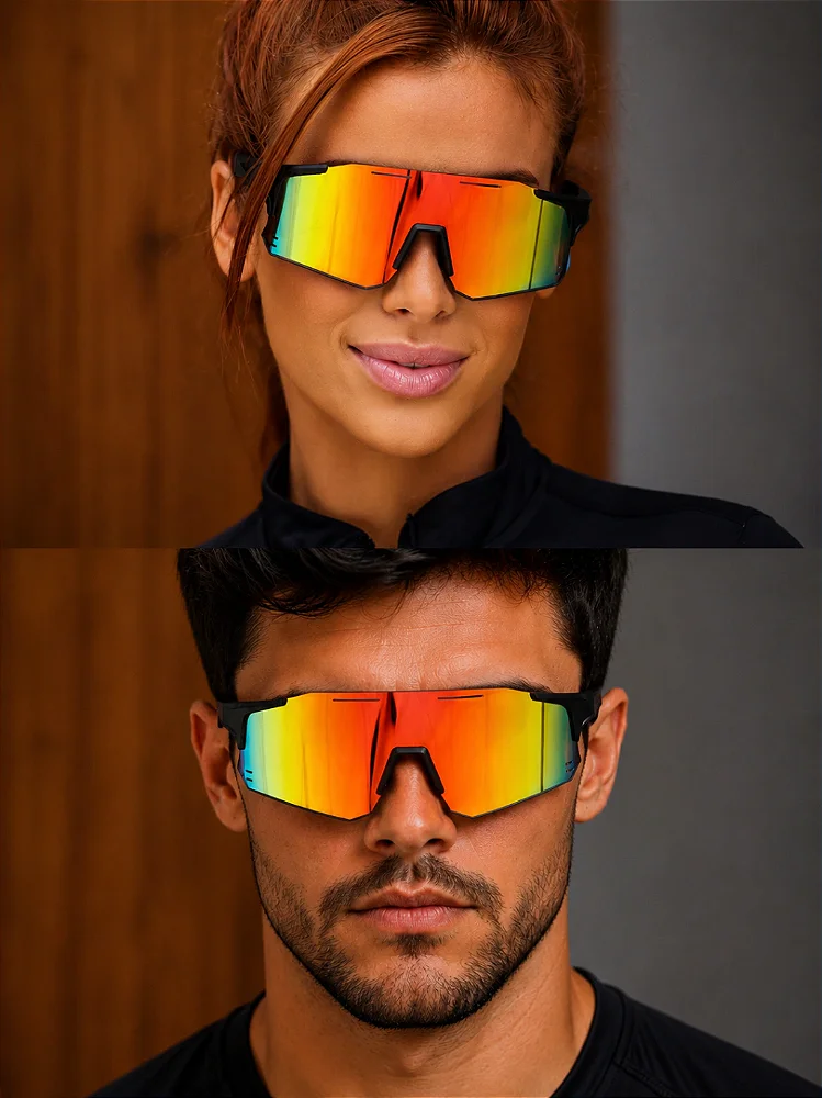 Óculos de Sol Esportivo Move 2.0 - Laranja Preto - Injetado
