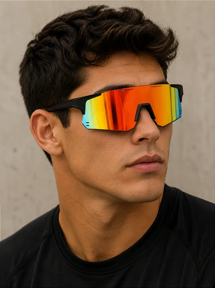 Óculos de Sol Esportivo Move 2.0 - Laranja Preto - Injetado