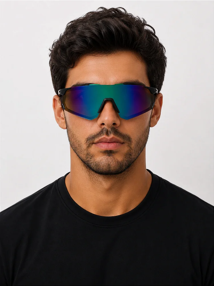 Óculos de Sol Esportivo Speed 2.0 - Azul Preto - Injetado