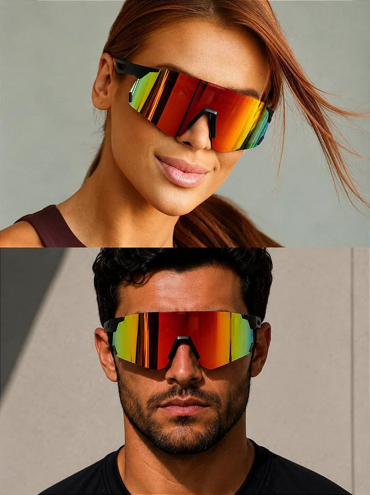 Óculos de Sol Esportivo Speed 2.0 - Laranja Preto - Injetado