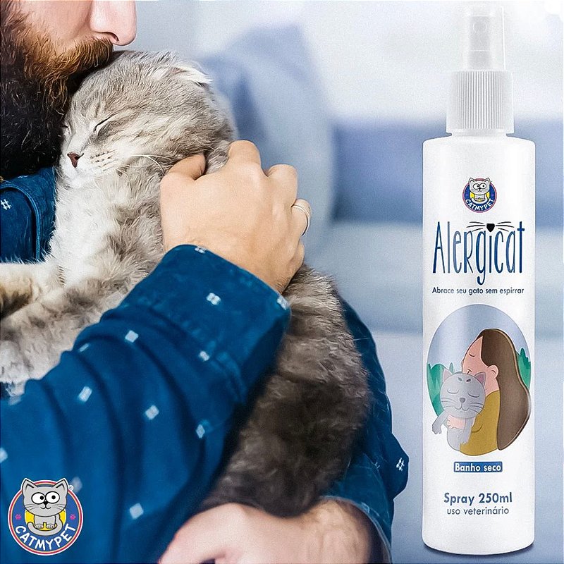 Banho a Seco Para Gatos Alergicat Loção Antialérgica 250 ml CatMyPet