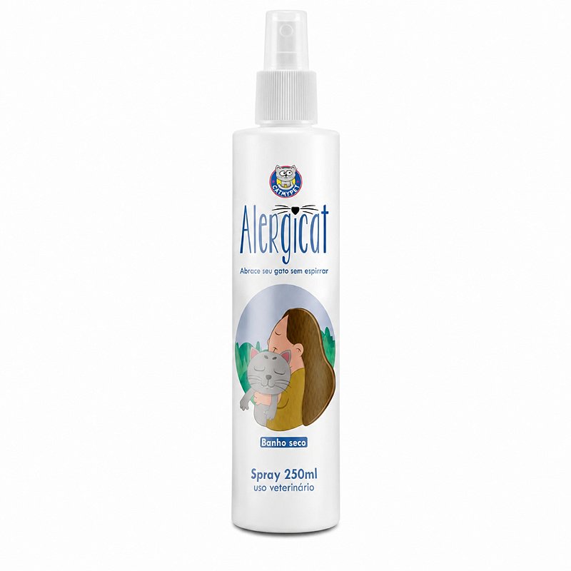 Banho a Seco Para Gatos Alergicat Loção Antialérgica 250 ml CatMyPet