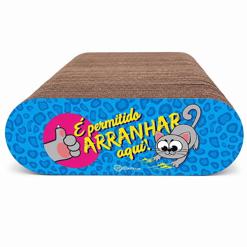 Arranhador para Gato com Catnip Dupla Face Leve Portatil e Resistente