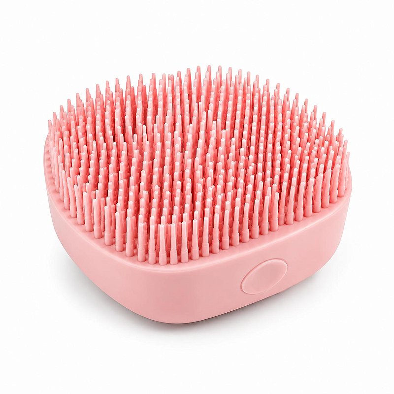 Escova de Banho para Pet com Dispenser de Shampoo