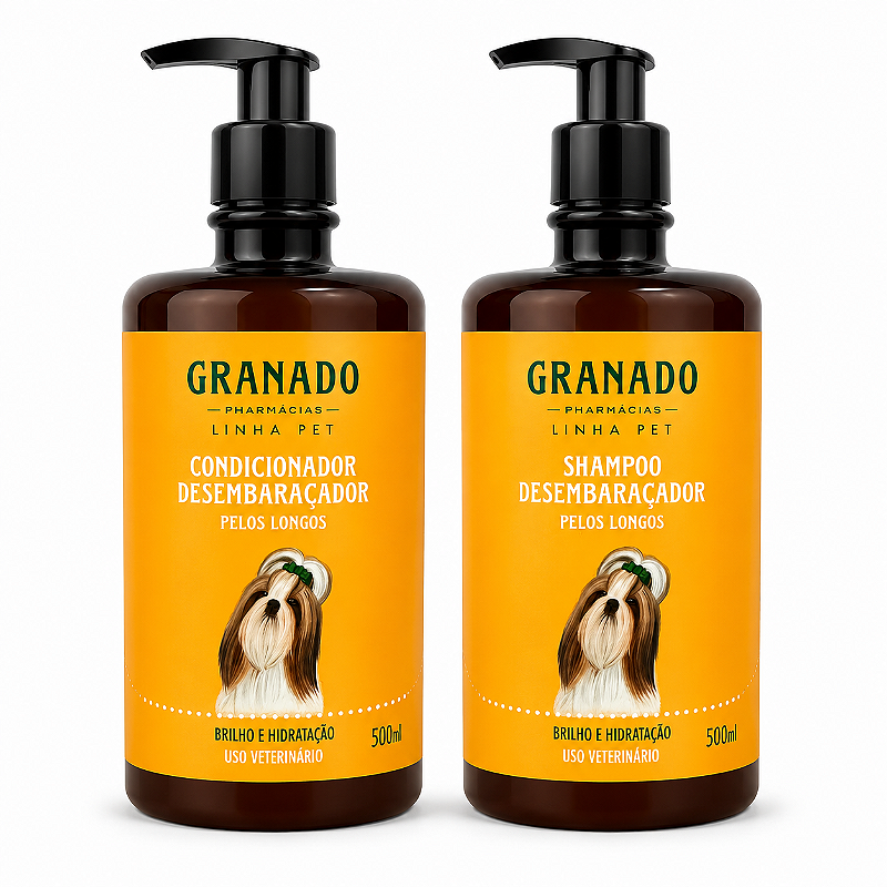 Kit Granado Pet Shampoo + Condicionador Desembaraçador 500ml