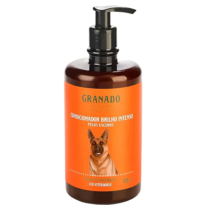 Kit Granado Pet Shampoo Filhote e Condicionador Pelos Escuro