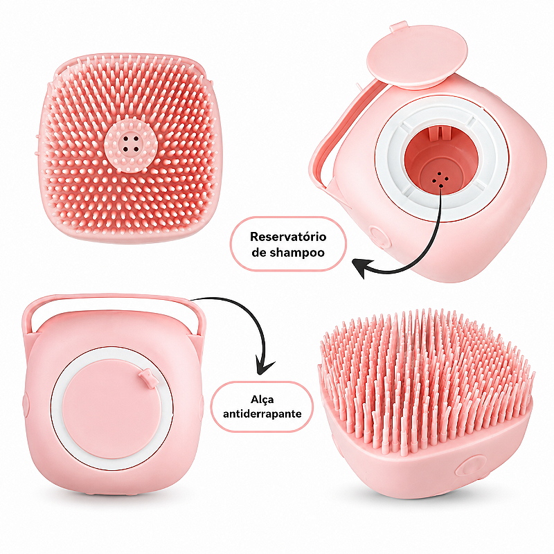 Kit Granado Shampoo Condicionador + Escova Dispenser Pet
