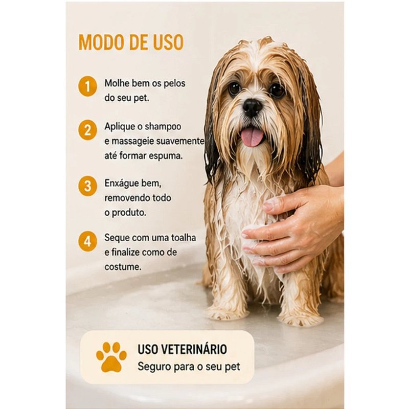 Kit Shampoo Granado Desembaraçador 500ml + Escova Banho Pet