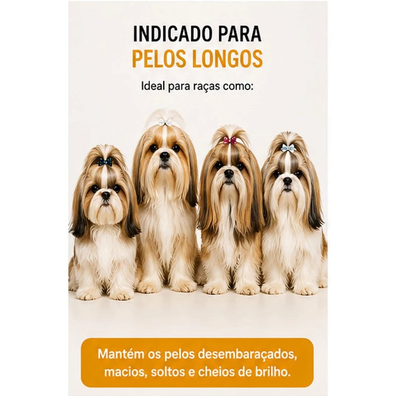 Kit Shampoo Granado Desembaraçador 500ml + Escova Banho Pet