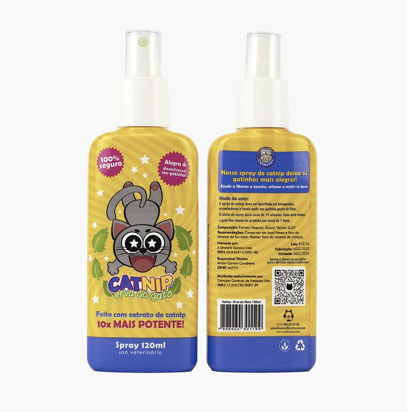 CATNIP CatMyPet - Erva do Gato em Spray 120ml