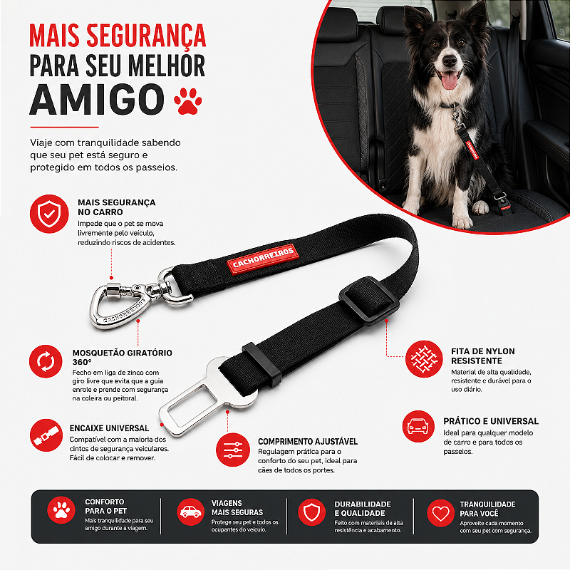 Cinto De Seguranca Black - G