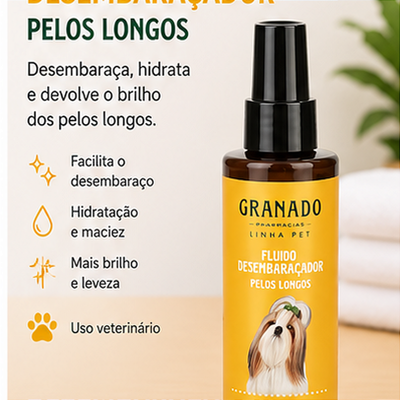Fluido Desembaraçador Tira Nós Granado Pet Cães E Gato 200ml