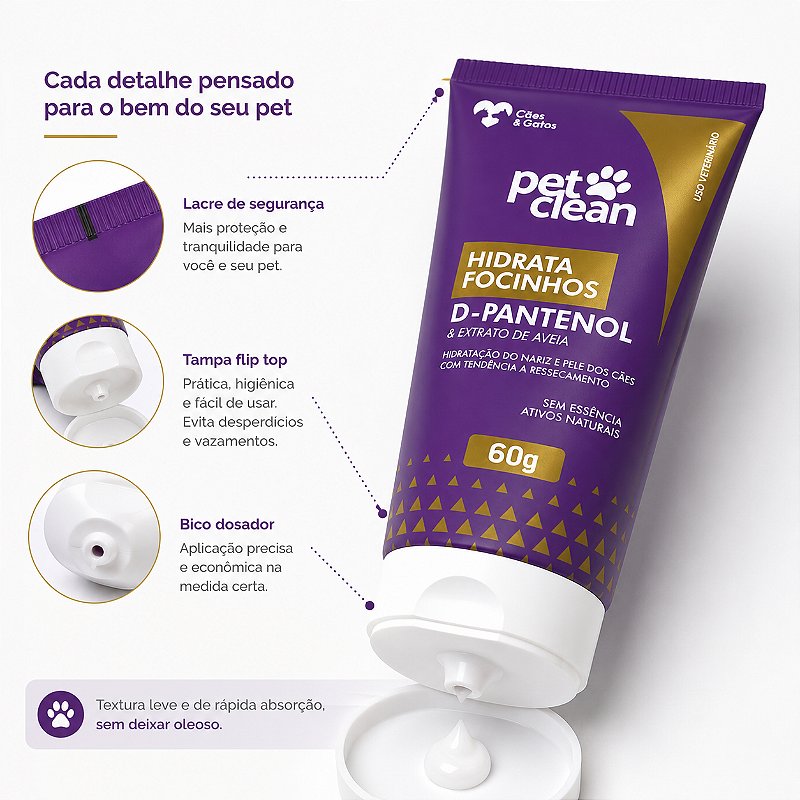 HIDRATANTE FOCINHO PET CLEAN 60 G