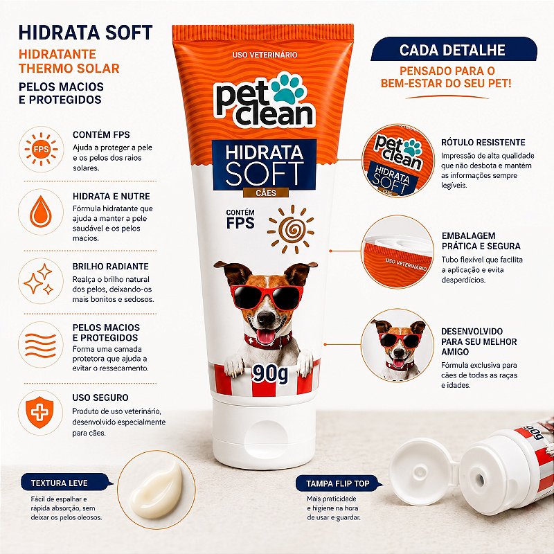TERMO HIDRATANTE PET CLEAN 90 G