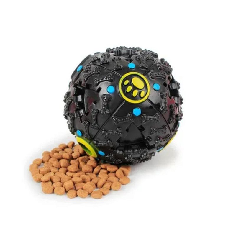 Kit 3 Bolas Interativas Petisqueiras com Som para Cães M 9 cm