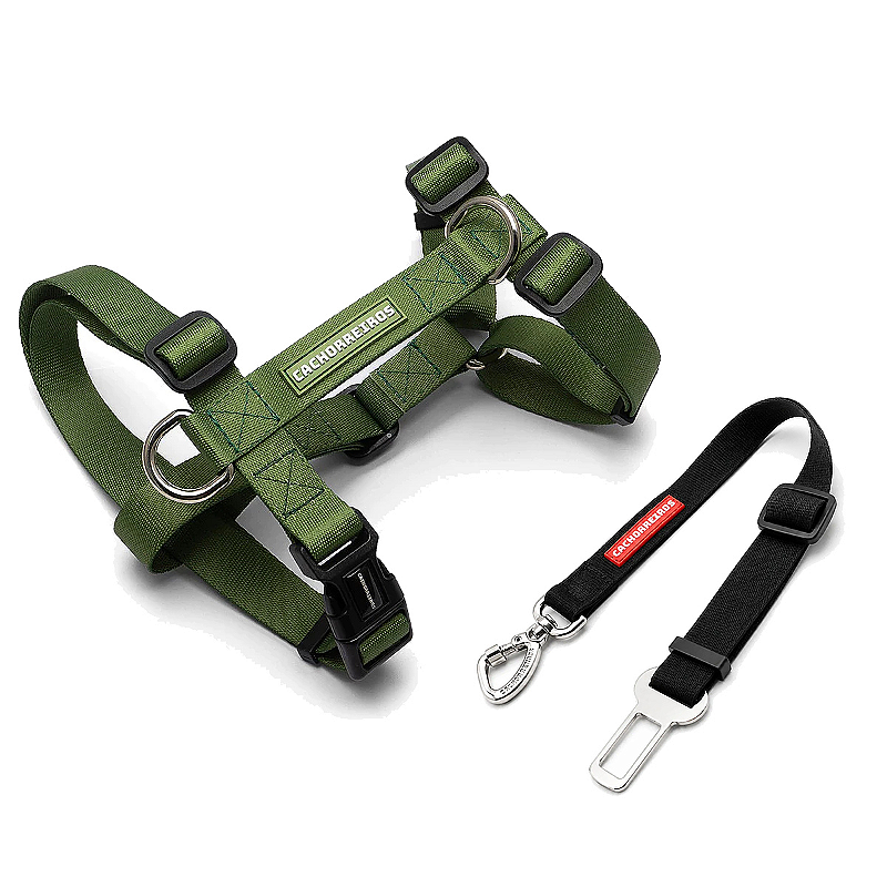 Kit Peitoral H Ajustável + Cinto de Segurança Pet para Carro