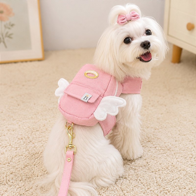 Colete Mochila Pet em Linho Anjinho