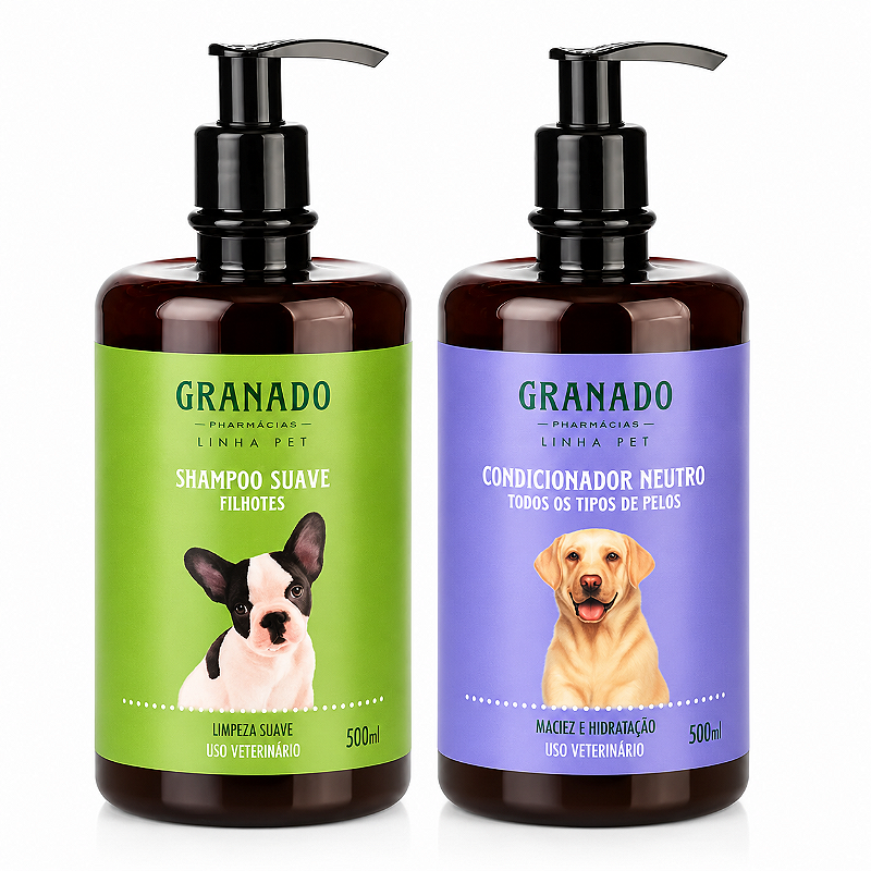 Shampoo Pet Filhotes e Condicionador Neutro Granado