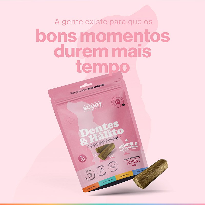 Dentes & Hálito - Cuidado Oral Para Cães - Buddy Nutrition