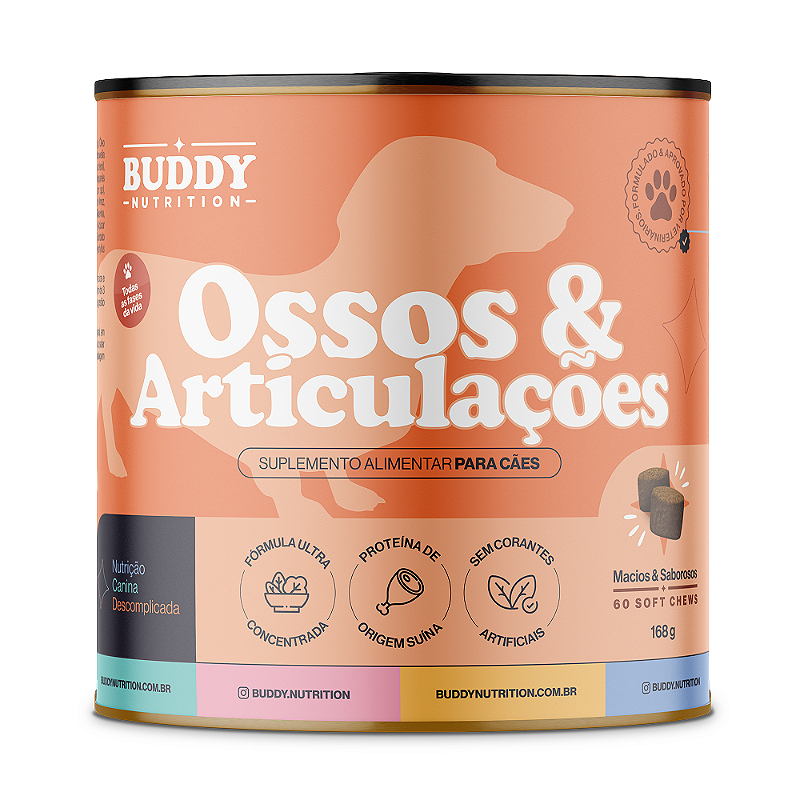 Ossos & Articulações Suplemento Alimentar Cães Buddy Nutrition