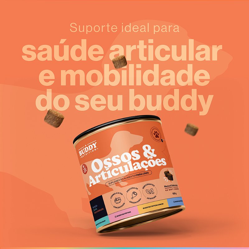 Ossos & Articulações Suplemento Alimentar Cães Buddy Nutrition