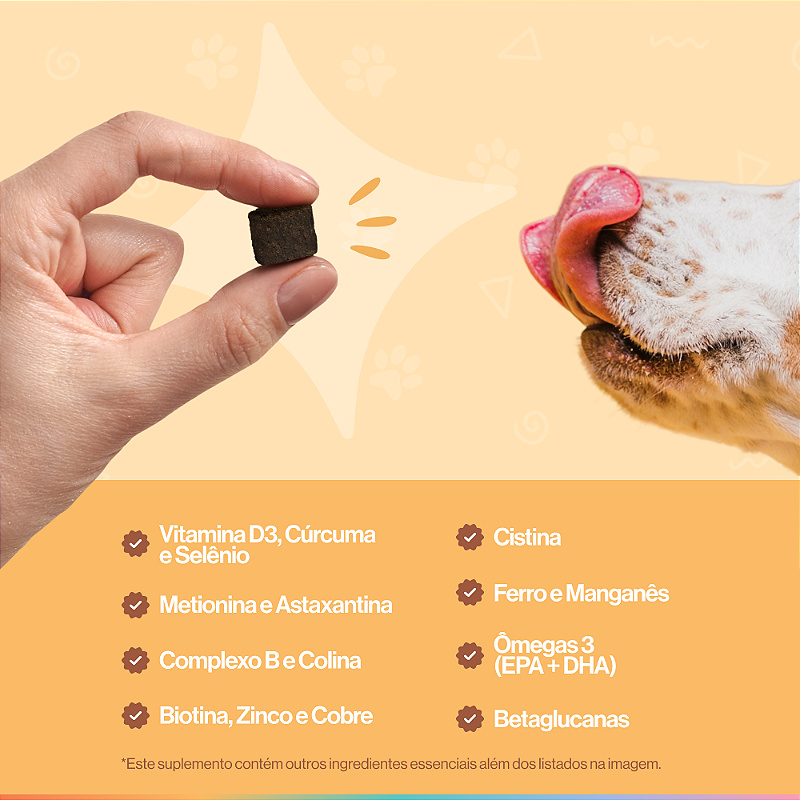 Pele & Pelagem - Suplemento Para Cães - Buddy Nutrition
