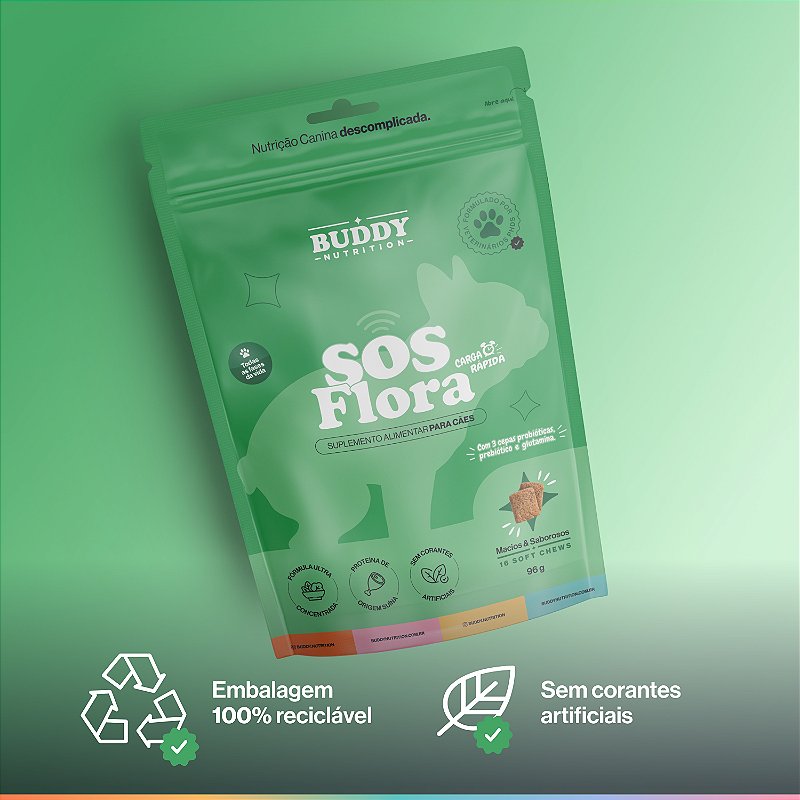 SOS Flora - Buddy Nutrition - 16 Soft Chews - 96g