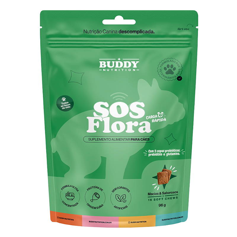 SOS Flora - Buddy Nutrition - 16 Soft Chews - 96g