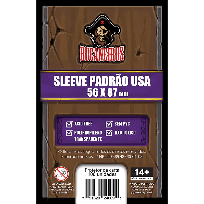 Sleeve PADRÃO USA (56 x 87)