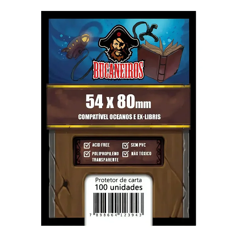 Sleeve Customizado para Oceanos/Ex-Libris/7 Wonders Arquitetos/Nidavellir/Star Wars B. Hunters/Monopoly Hasbro/Senhor dos Anéis: Duelo pela Terra Média (54 x 80)