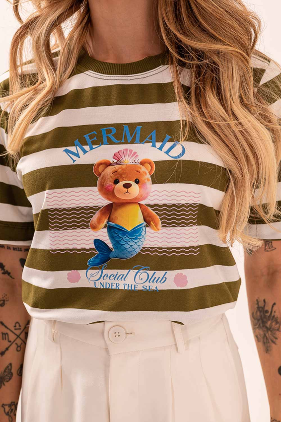 Tshirt Listrada Ursinha Mermaid