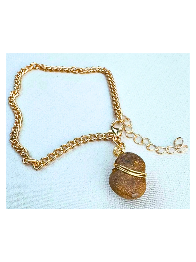 Boneca de Sílex Bicuda | Pulseira Ouro 18k